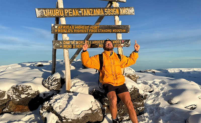 Blissful Expedition guides on Mount Kilimanjaro